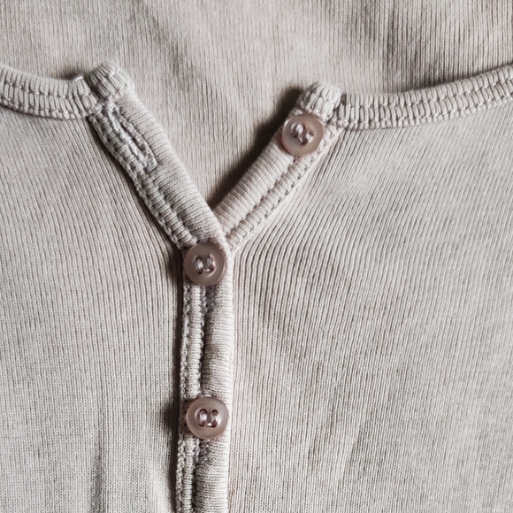 TOPSHOP Long Sleeve Button Front Crop Top Size 2 - Picture 7 of 8